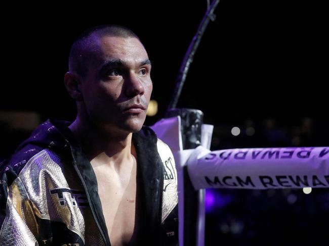 Tim Tszyu insists his career is not over despite the loss to Sebastian Fundora. Picture: Getty Images via AFP)