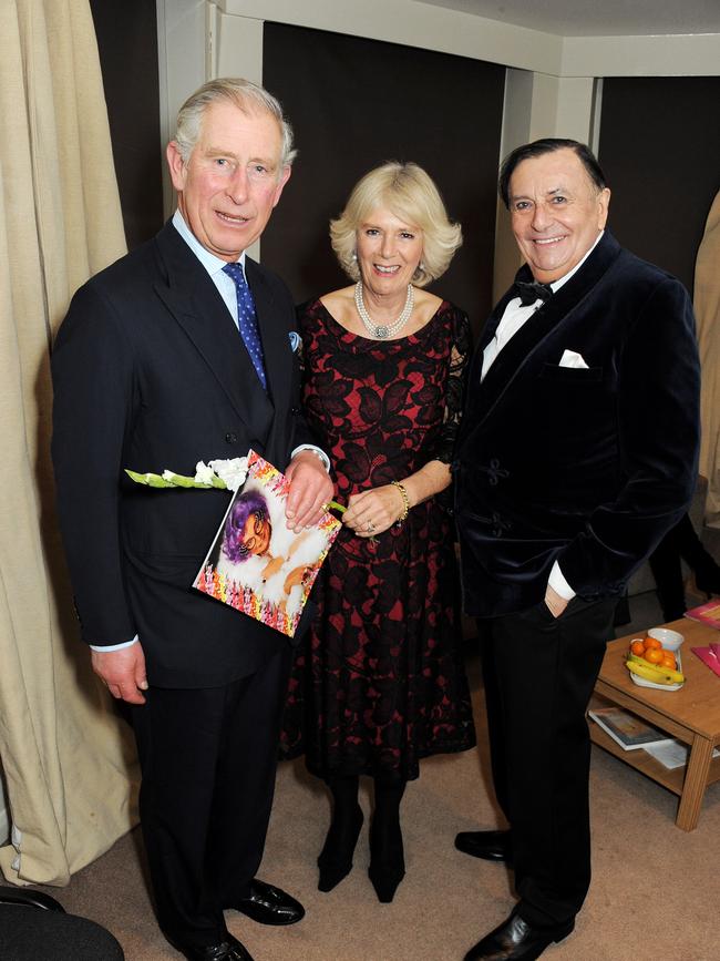 Charles and Camilla with Humphries in 2013. Picture: Getty Images