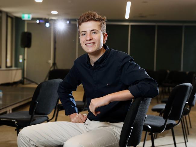 Maths whiz Josh Abelev topped Maths Advanced in 2020. Picture: Richard Dobson