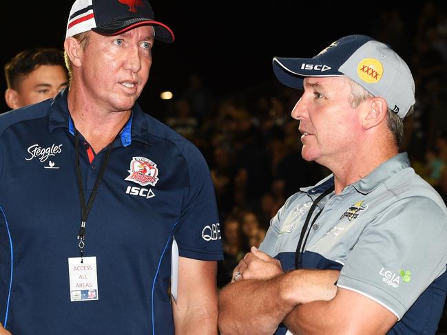 Trial match between the North Queensland Cowboys v Sydney Roosters from BB Print Stadium, Mackay. Coaches Trent Robinson and Paul Green. Picture: Zak Simmonds