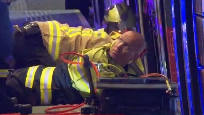 Police Rescue and Fire and Rescue NSW worked for hours to free the girl. Picture: 7News