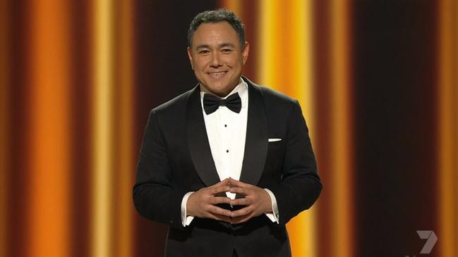 Sam Pang hosting the Logies in 2023. Picture: Channel 7