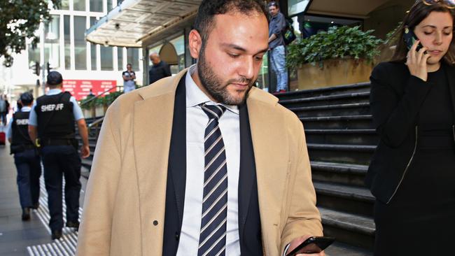 Lawyer Abbas Soukie leaving Downing Centre Local Court. Picture: Adam Yip