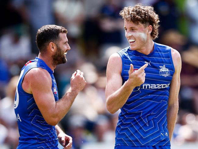 And veteran Jack Darling, left, showed he still has it. Picture: Dylan Burns/AFL Photos