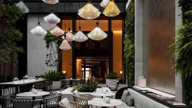 The courtyard of Capella Hotel. Pic: Timothy Kaye.