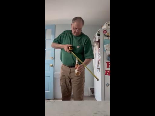 Dad has the ultimate hack for opening a beer