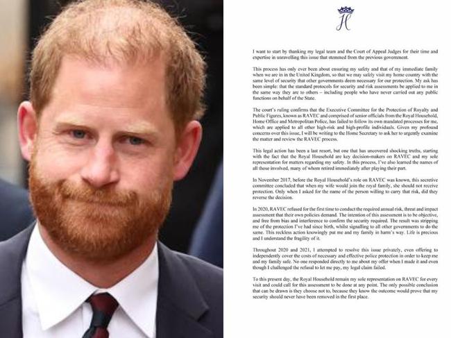 Prince Harry split thumb