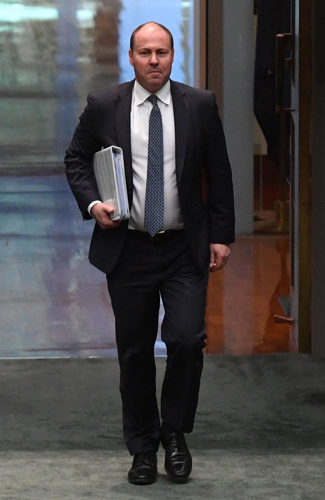 Treasurer Josh Frydenberg in Parliament House, Canberra this month. Picture: Sam Mooy/Getty Images