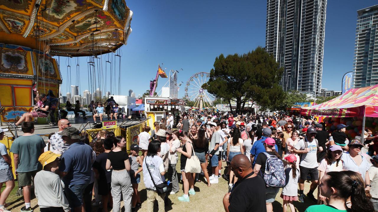 Huge crowds for the first day of the Gold Coast Show. Picture: Glenn Hampson