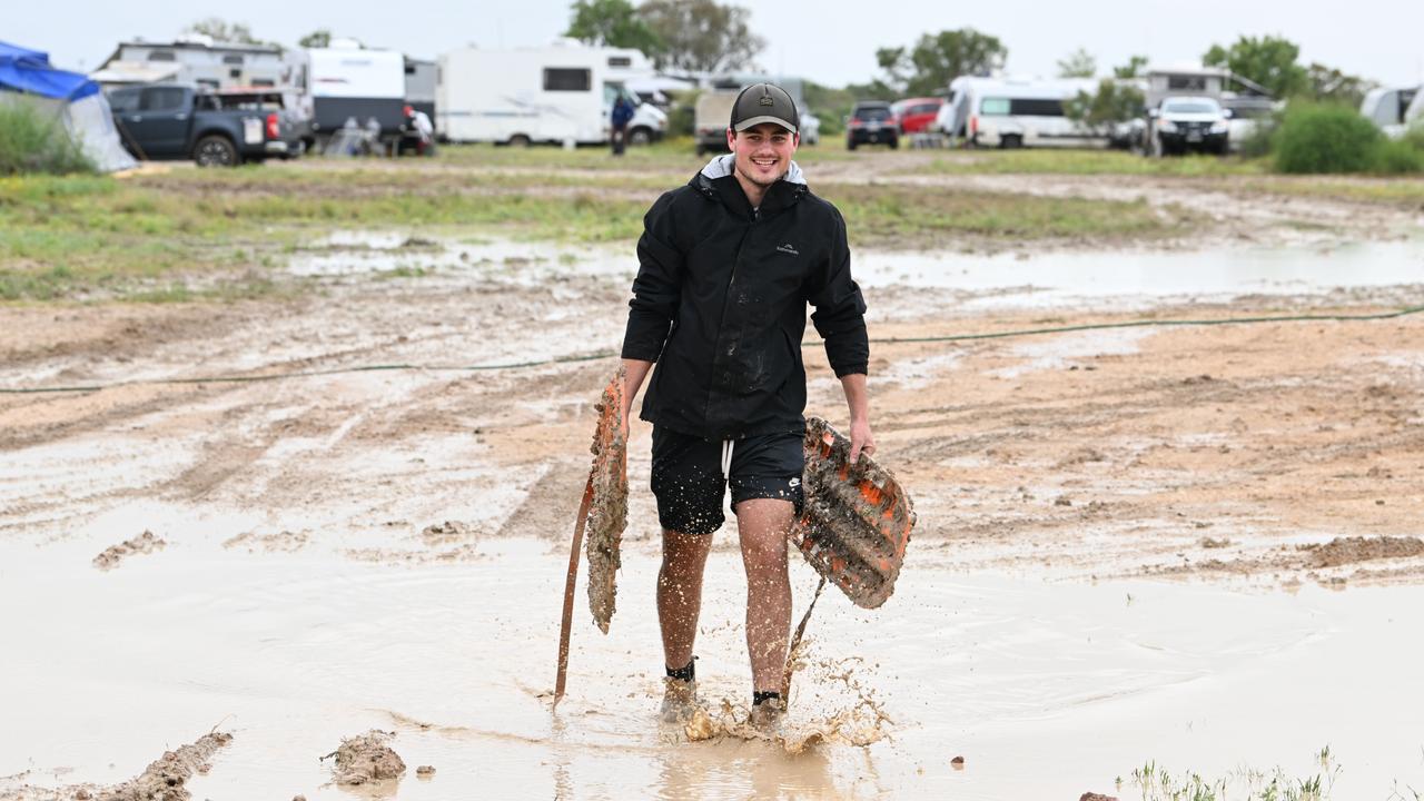 Birdsville downpour doesn't dampen spirits, as outback revellers ride high despite postponement. Picture: Lyndon Mechielsen/MaxAgency