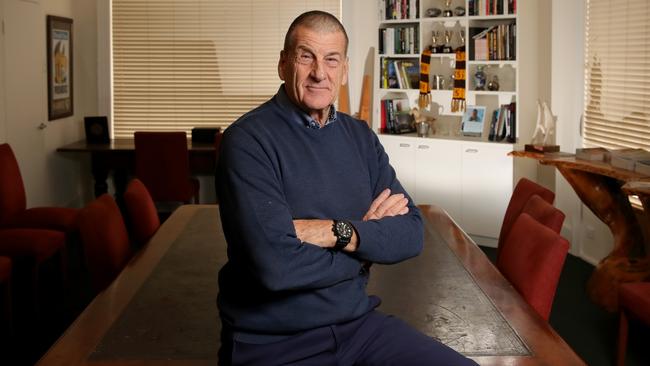 Former Victorian Premier Jeff Kennett, speaks about ways to get the states going after the COVID-19 pandemic Picture: Stuart McEvoy