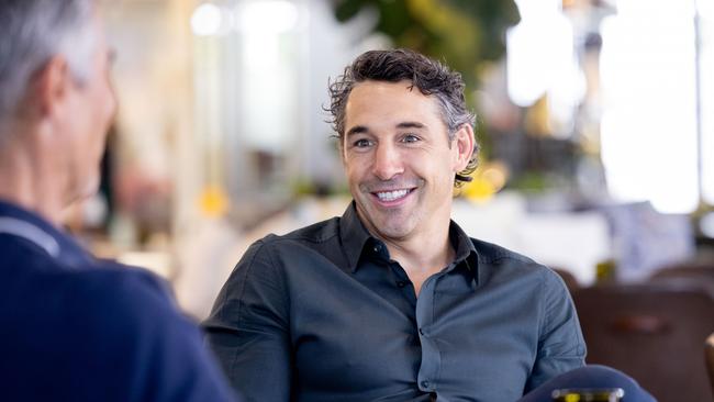 Slater speaks to Sunday Mail journalist Greg Stolz over lunch at The Star Gold Coast. Picture: Luke Marsden.