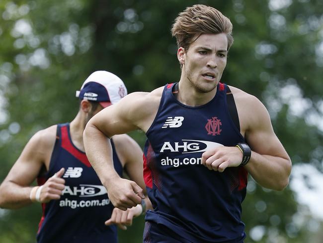 Jack Viney has been among the Melbourne players to impress this pre-season. Picture: Michael Klein