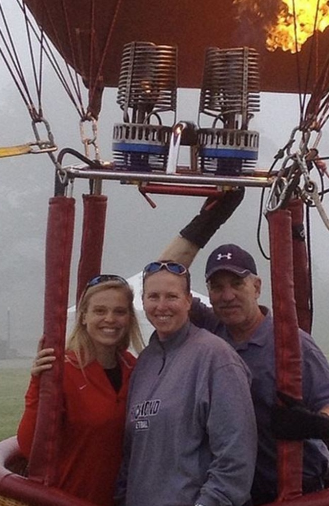 Killed ... Ginny Doyle, 44, Natalie Lewis, 24, and pilot Daniel Kirk, were recovered from the ground after a lengthy search. Picture: Instagram