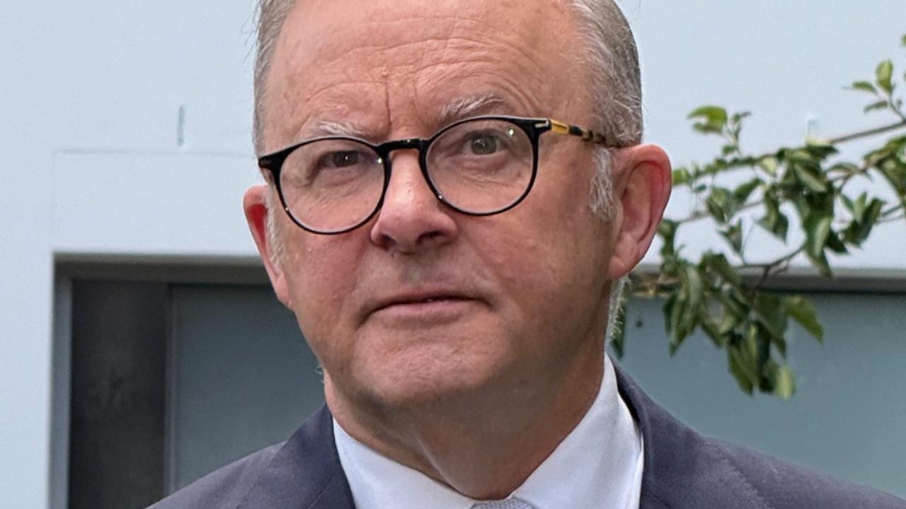 Mr Albanese at a subsequent press conference in Sydney. Picture: Gaye Gerard/NewsWire