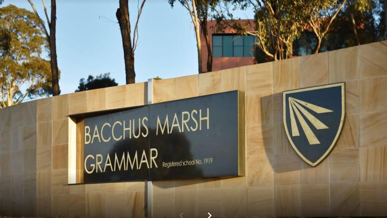 A former Bacchus Marsh Grammar student was cautioned after police investigated the incident. Picture: Supplied