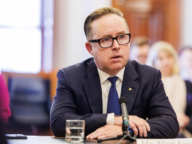 Former Qantas boss Alan Joyce is reportedly “fighting hard” to be paid a $16m bonus since he left the company after a series of damaging disasters for the airline. Picture NCA NewsWire / Aaron Francis
