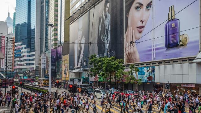 Hong Kong's Wan Chai shopping district. Picture: Alamy