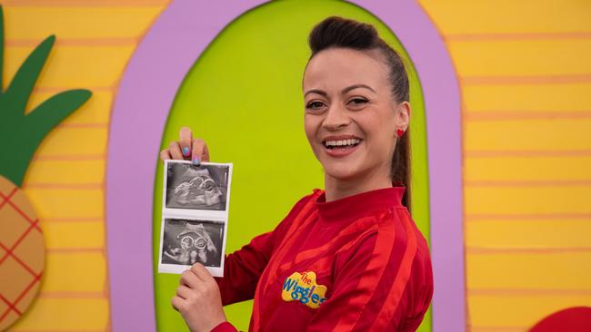 Embargoed for 6am., , The Wiggles' Caterina Mete announcing she is pregnant with identical twin girls.