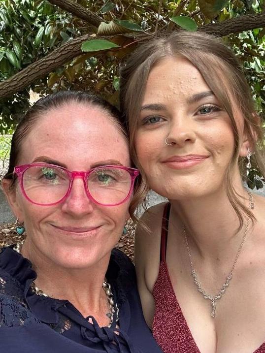 Missing Bundaberg teenager Pheobe Bishop with her mother Kylie Johnson. Picture: Facebook