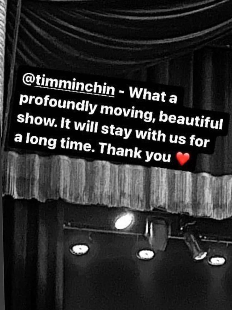 Fans were touched by Minchin’s show.