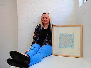 Shakara Montalto has just celebrated her first exhibition of Aboriginal artworks. Pictures Angie Basdekis