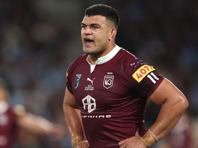 Queensland selectors have discussed handing an Origin lifeline to David Fifita. Picture: Getty Images