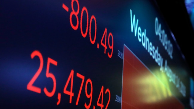 Dow plunges 800 points after recession warning