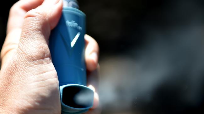 Hayfever sufferers have rushed to stock up on Ventolin inhalers in Melbourne. Picture: AAP