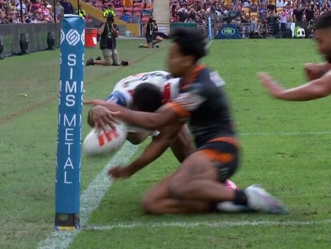 Insane finish for the Tigers' second win of the season. Photo: Fox Sports