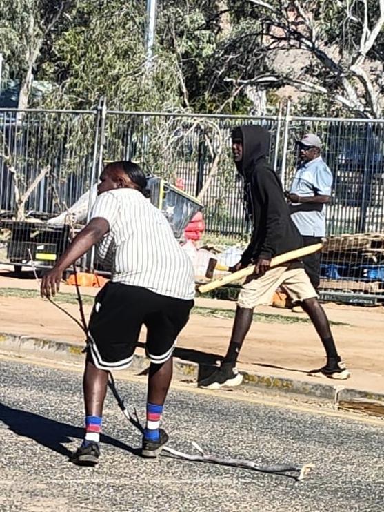 Alice Springs on Sunday. Picture: Supplied