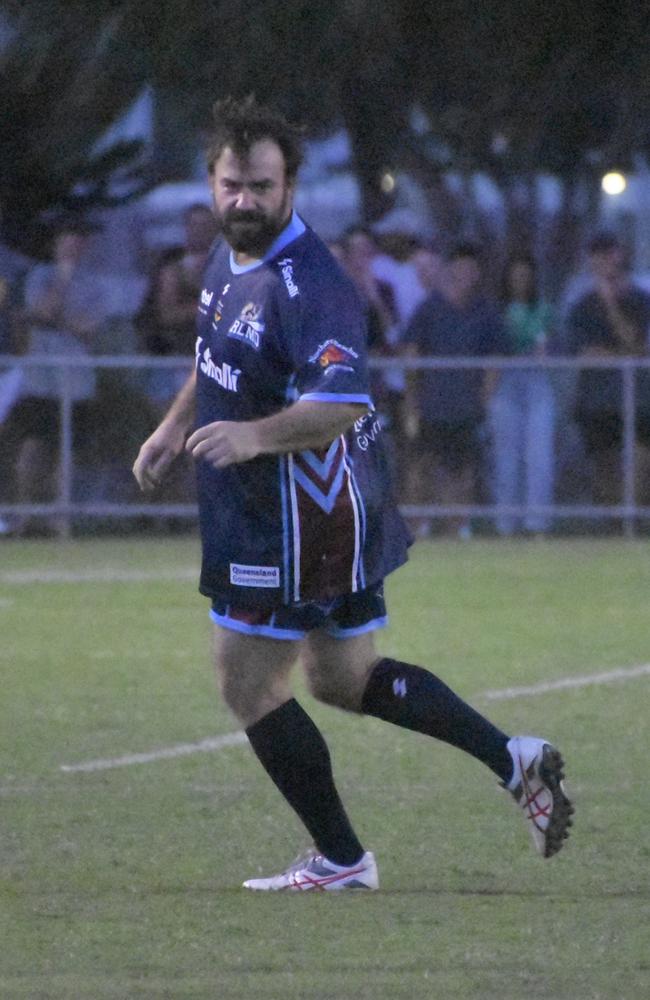 John Manning in the Legends of League match in Mackay. Picture: Matthew Forrest