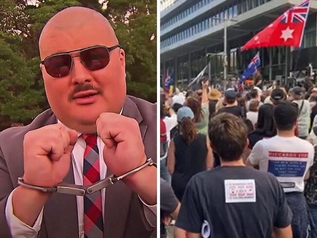 Notorious YouTuber stages bizarre protest