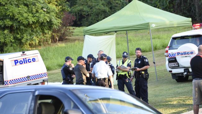 Police at the scene where the bodies were found. Picture: Susan Kelly / Caters News