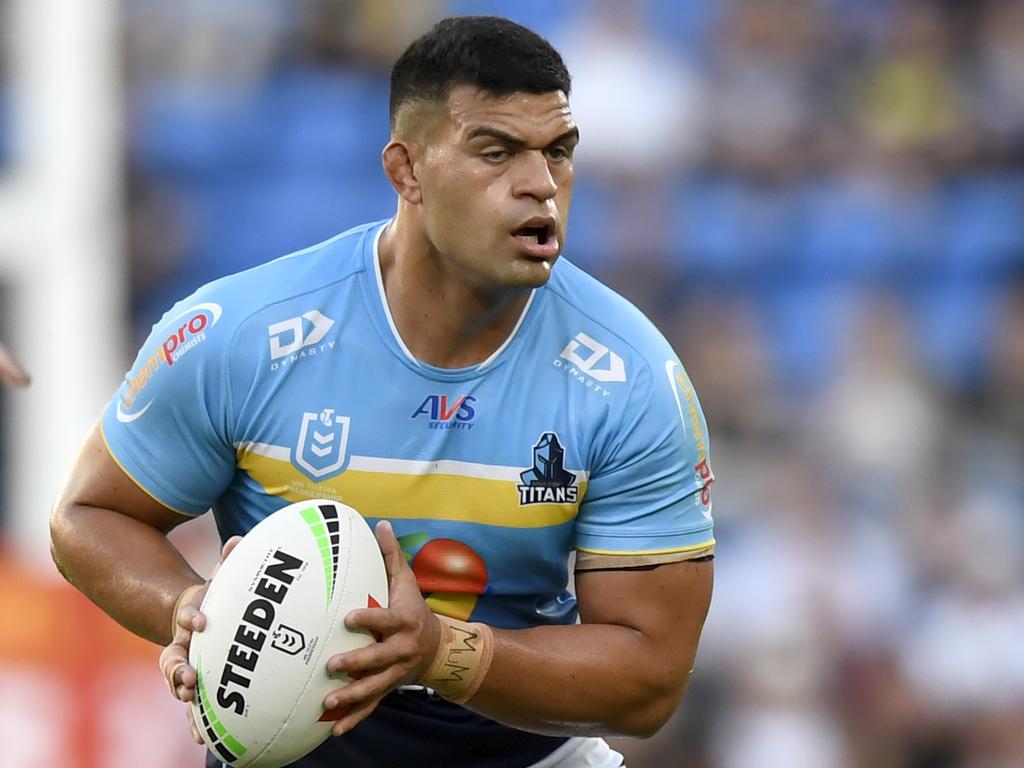 David Fifita was booed by Titans fans. Picture: NRL Imagery