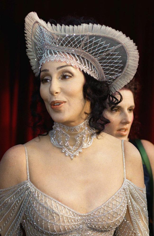 ... and this incredible headpiece in 1998 ... because ... Cher. Picture: AP