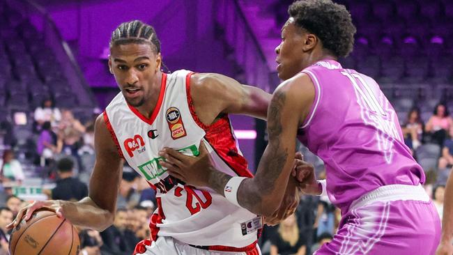 Perth Wildcats Next Star Alex Sarr is high on the NBA draft radar. Picture: Ethan Miller / GETTY IMAGES NORTH AMERICA / Getty Images via AFP