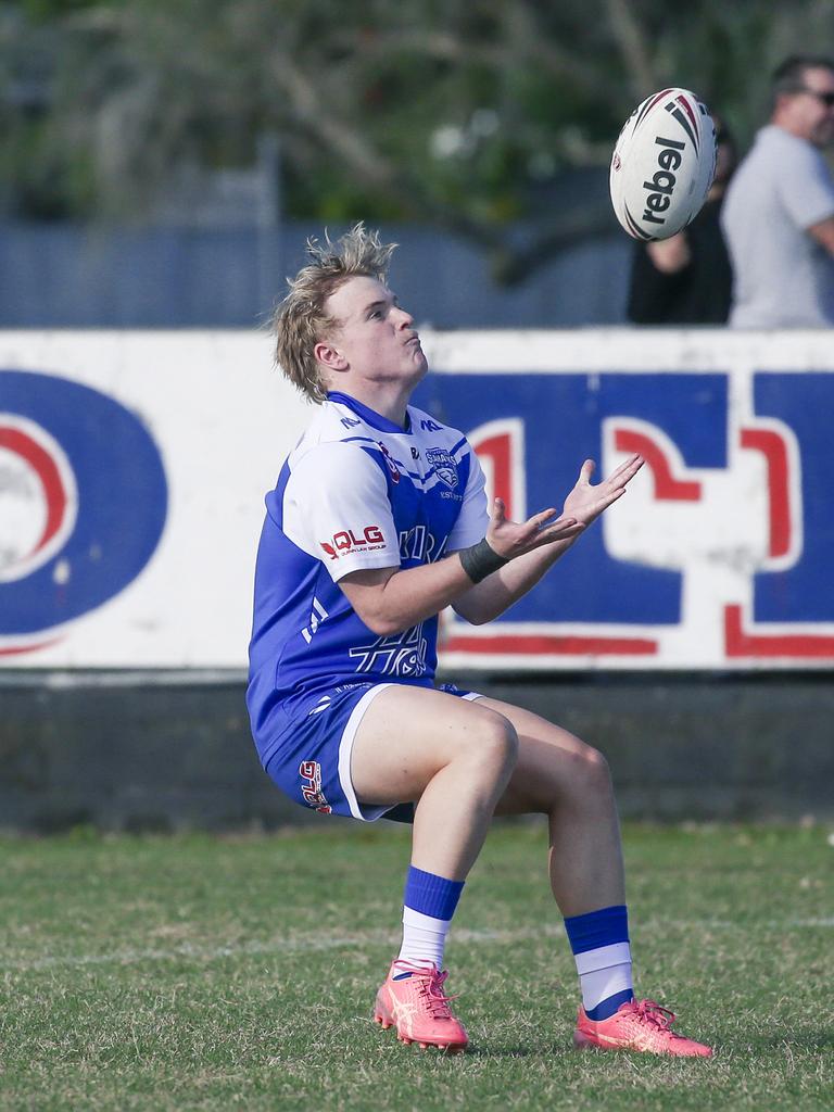 TugunÃ&#149;s Bailey Simpson in the A-grade fixture between Runaway Bay and Tugun at the Kevin Bycroft fields. Picture: Glenn Campbell