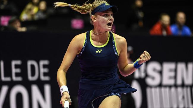 Ukraine’s Dayana Yastremska scored a wildcard into Indian Wells after her great run at Lyon, France. Picture: AFP