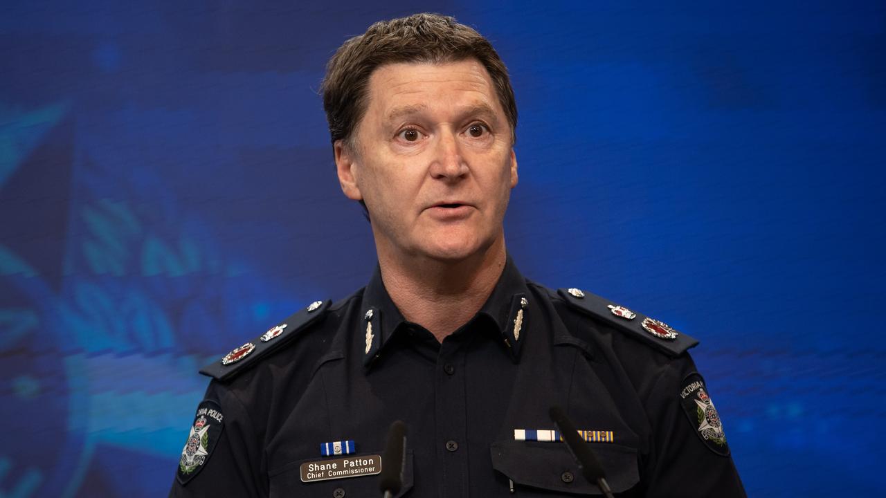 Chief Commissioner Shane Patton spoke with Ms Glass about the probe. Picture: Jason Edwards