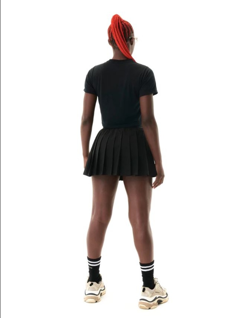 PE Nation Volley Skirt in black. Picture: PE Nation.