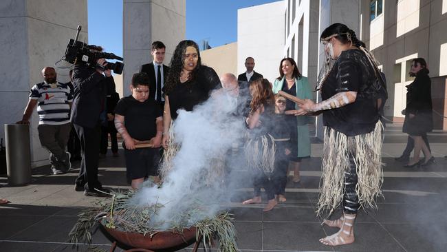 A Welcome to Country for the Opening of the 46th parliament at Parliament House in Canberra. Picture Gary Ramage