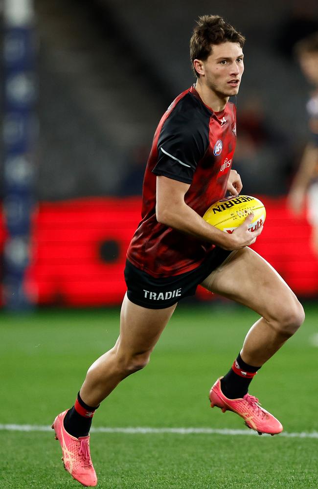 Archie Perkins was sub again for the Bombers. Picture: Michael Willson/AFL Photos via Getty Images.