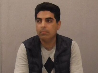 Convicted rapist Mohammad Ahmad Rezaei during a police interview.  Picture: Adelaide District Court.