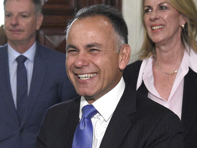 MELBOURNE, AUSTRALIA - NewsWire Photos DECEMBER 08, 2022: New Victorian Opposition leader John Pesutto speaks to the media at Parliament House in Melbourne after winning the Liberal leadership vote. Picture: NCA NewsWire / Andrew Henshaw