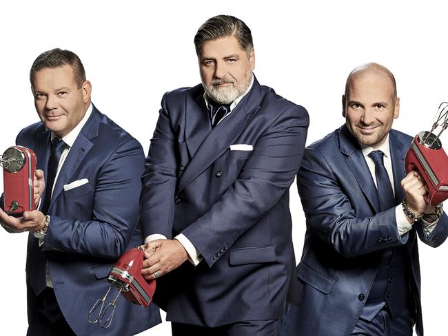 MasterChef judges Gary Mehigan, Matt Preston and George Calombaris were unimpressed by Loki’s take on Gordon Ramsay’s roast chicken. Picture: Channel 10