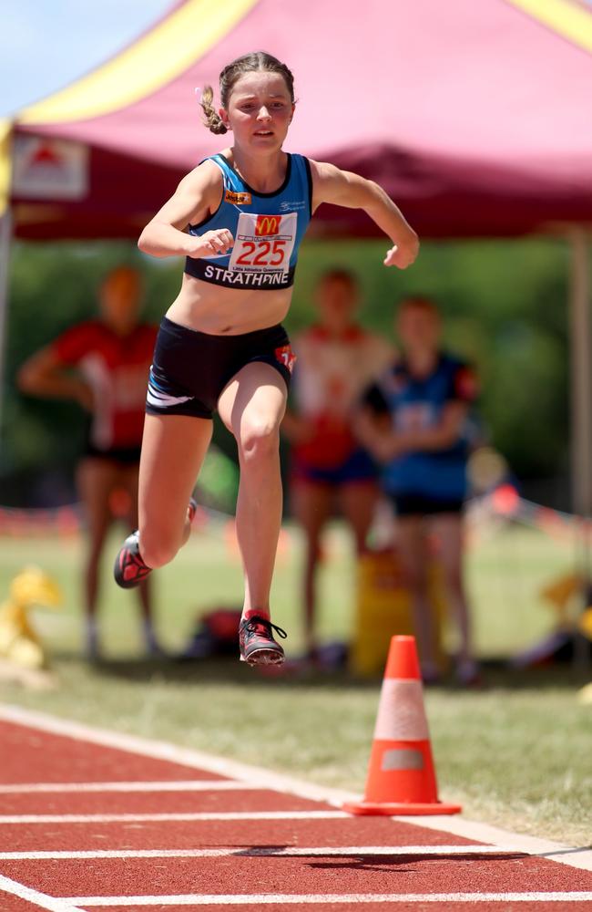 Alyssa Postle was a champion 400m runner and triple jump competitor at Strathpine Spitfires Little Athletics Centre where she was a member for 10 years. Her competition number, 225, has now been retired and a perpetual trophy has been created in her honour. Picture: File