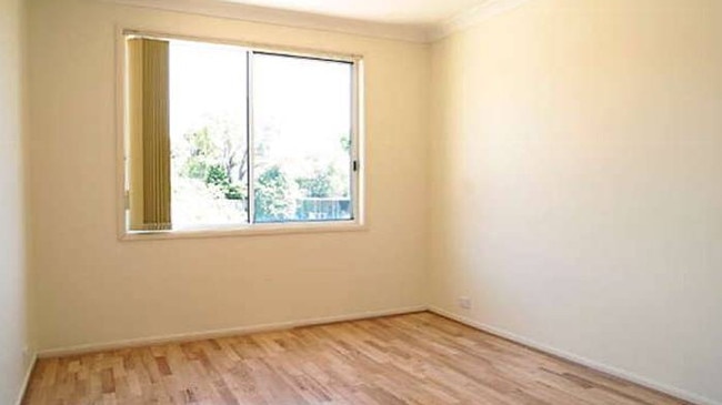 A bedroom inside the home.