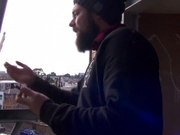 Ben Purchase, pictured being fired from season ten of The Block. Picture: Supplied/The Block