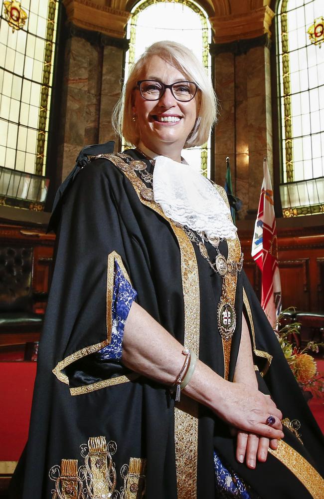 Lord Mayor Sally Capp is signing off four months early. Picture: David Caird